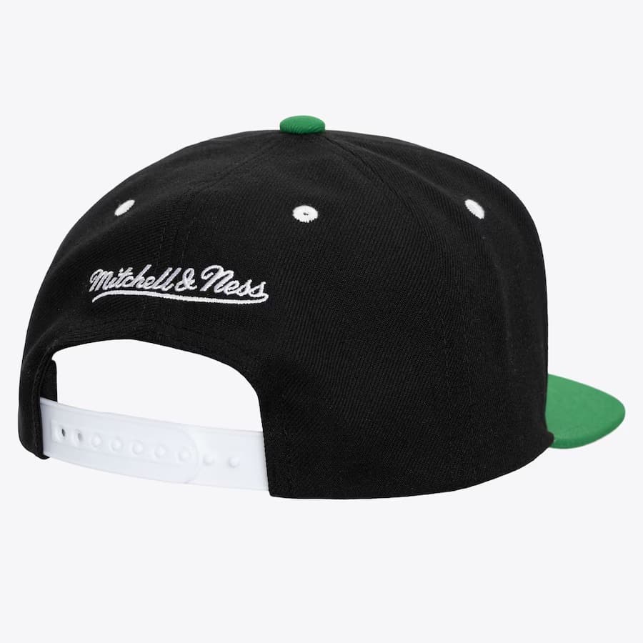 Mitchell-Ness-Black-Kelly-Green-Boston-Celtics-Evergreen-Crispy-White-Snapback-Hat-1