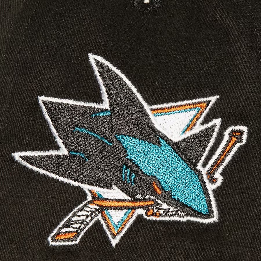 Бейсболка Mitchell & Ness Black San Jose Sharks Brushed Past Ya Pro Snapback Hat