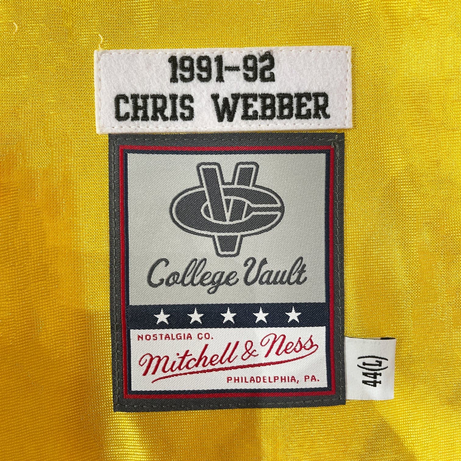 Баскетбольная джерси Mitchell & Ness Chris Webber Michigan Wolverines NCAA Authentic Jersey