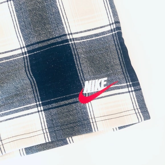 Спортивные шорты Supreme x Nike Plaid Sweatshort Navy