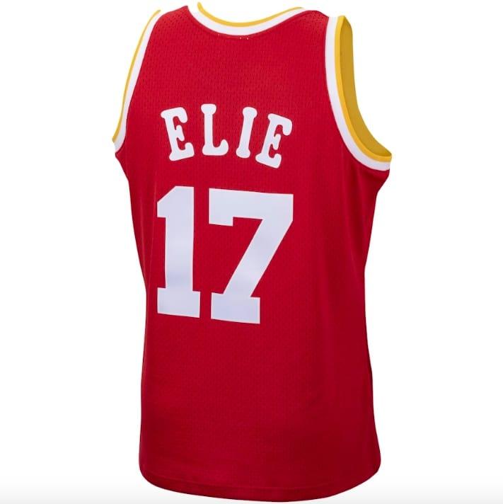Баскетбольная джерси 1993-94 Houston Rockets #17 Mario Elie Mitchell & Ness Red Jersey