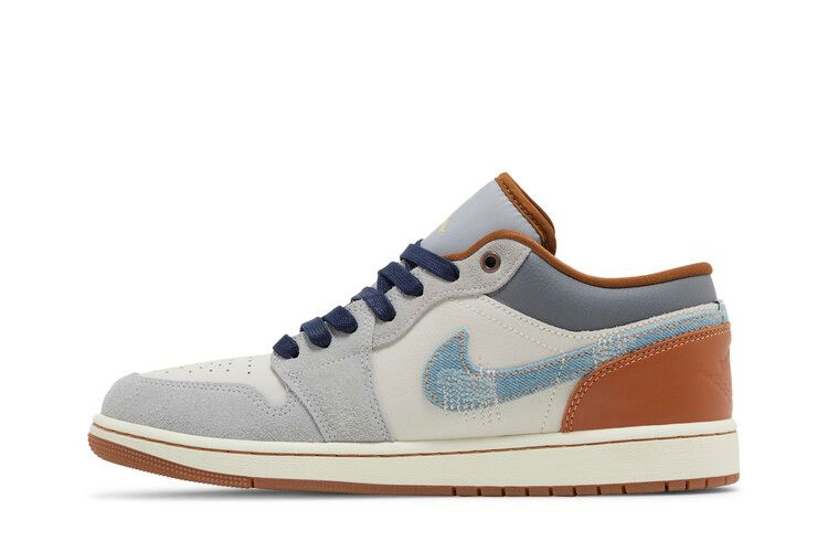 Кроссовки Air Jordan 1 Low SE 'Repaired Denim Swoosh'