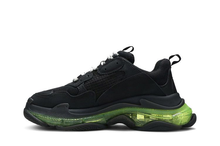 Кроссовки Balenciaga Triple S Sneaker 'Black Yellow Fluo'