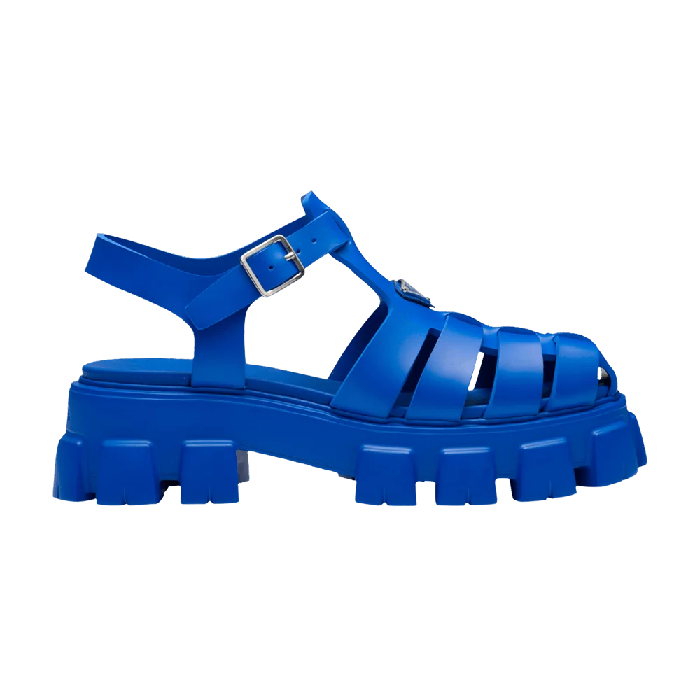 Prada Rubber Sandal 'Sapphire Blue'