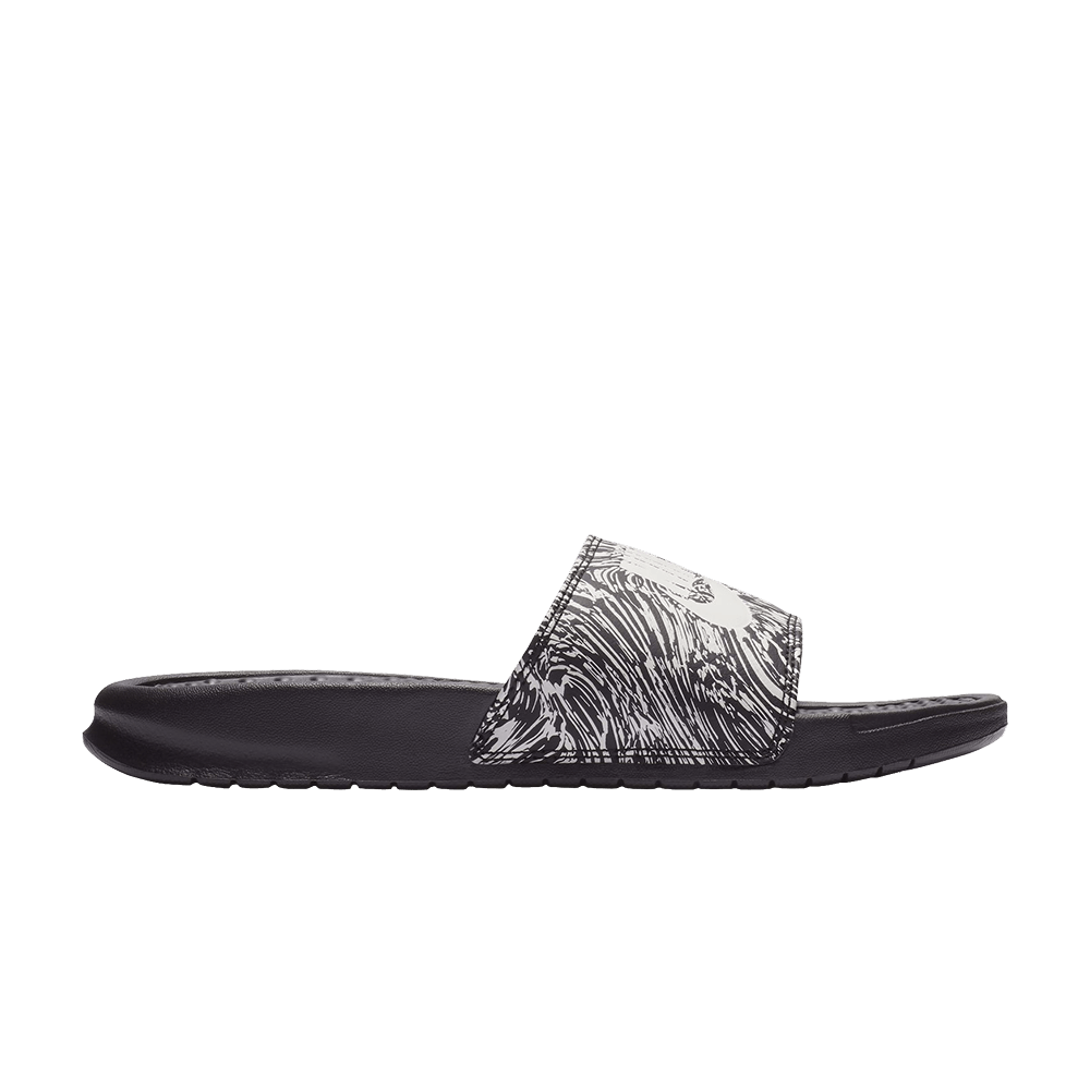 Кроссовки Nike Benassi JDI Print 'Black Summit White'
