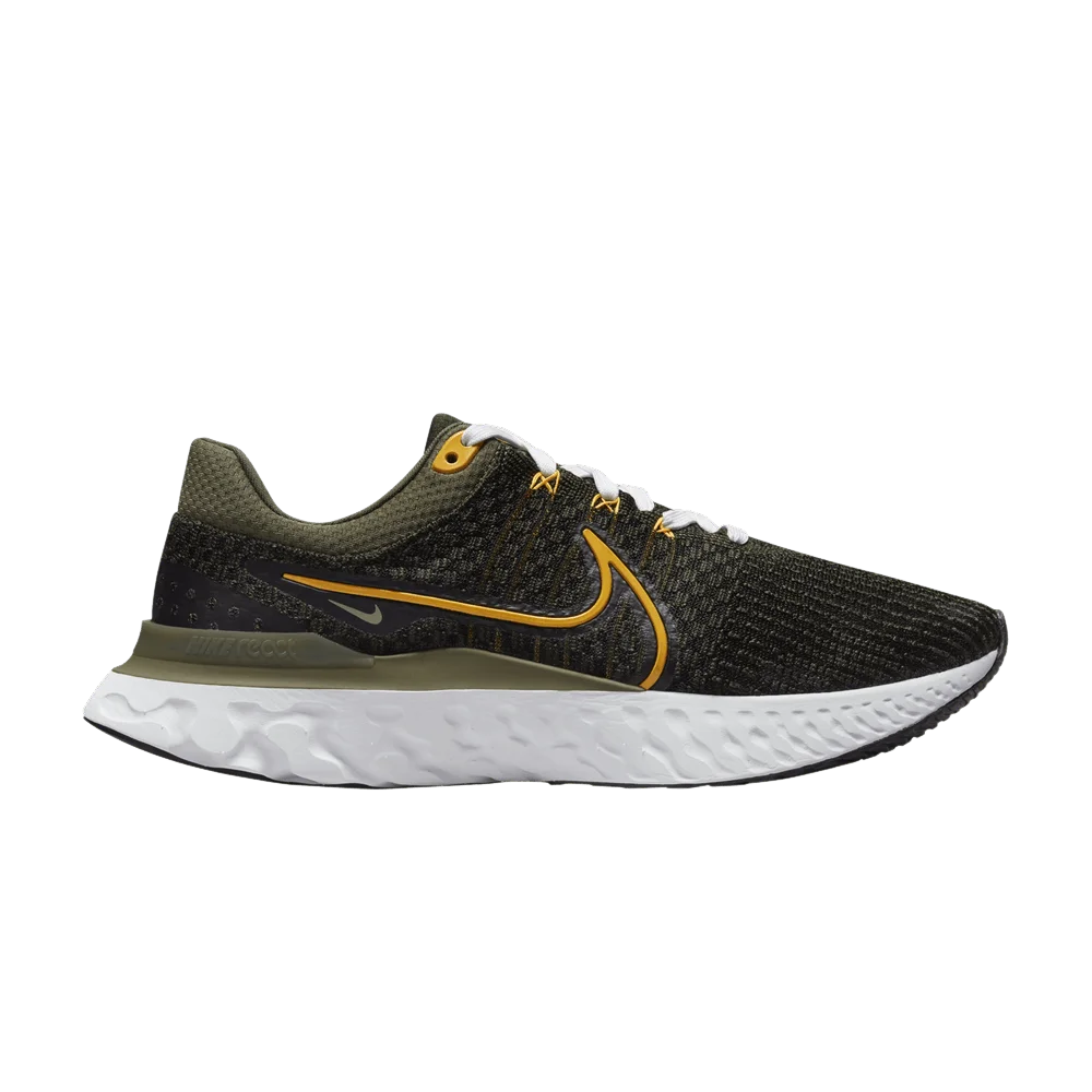 Кроссовки Nike React Infinity Run Flyknit 3 'Sequoia University Gold'