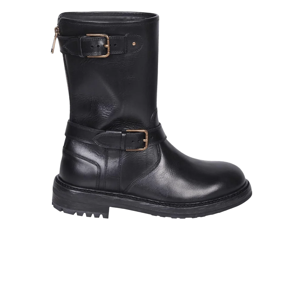 Кроссовки Dolce & Gabbana Biker Boots 'Black'