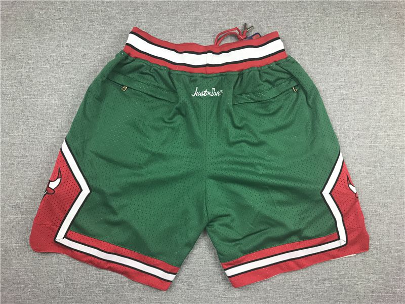 Спортивные шорты 2019 Just Don Chicago Bulls Shorts Green