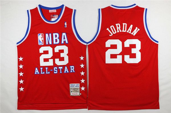 Баскетбольная джерси 1988-89 Jordan #23 All-Star Red