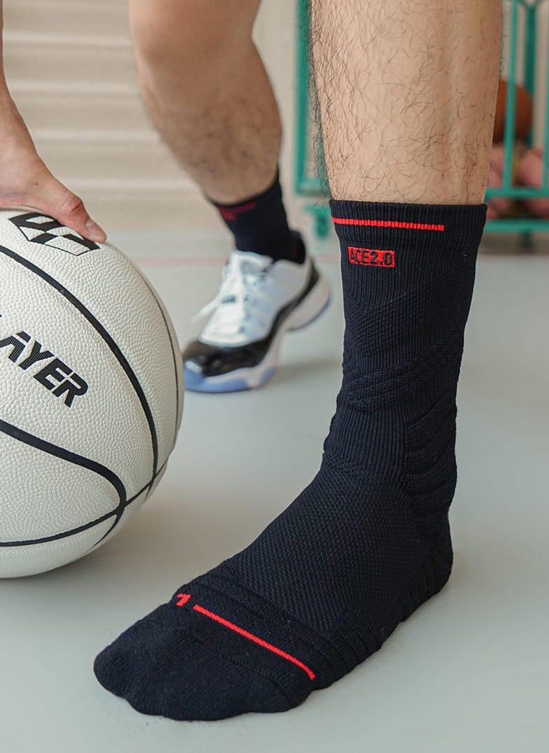Спортивные носки Ehot Ace Black-Red Crew Socks