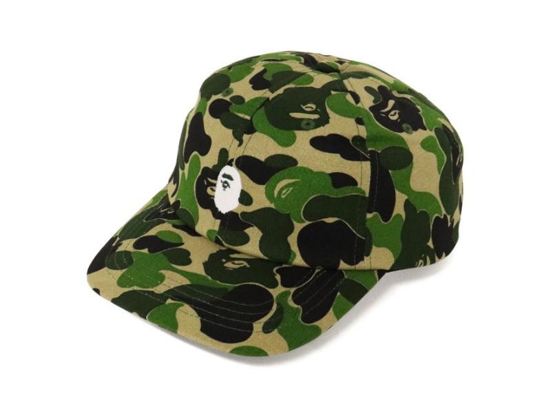 Бейсболка BAPE ABC Camo Ape Head Panel Cap Green