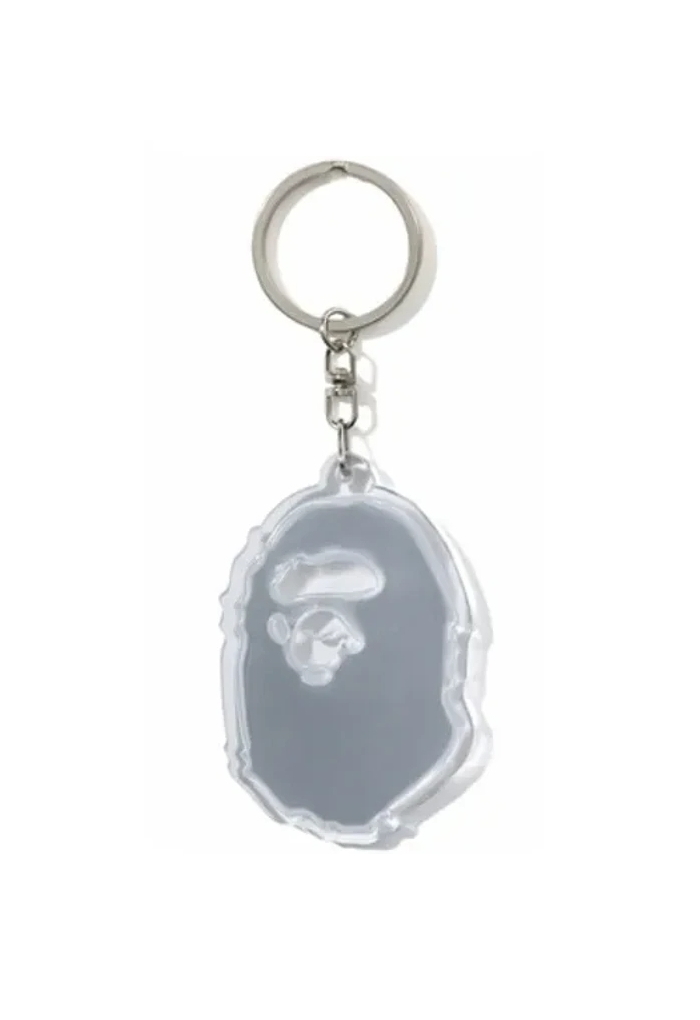 Брелок для ключей BAPE Ape Head Reflective Keychain (FW20) White